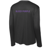 Curry College (Bleed Purple Hockey) Youth Long Sleeve PosiCharge Competitor Tee